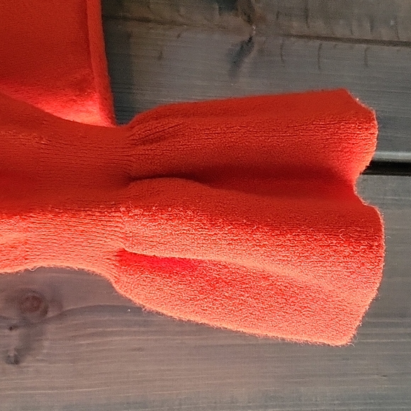 Zara 80s retro orange sweater Medium - Picture 3 of 9